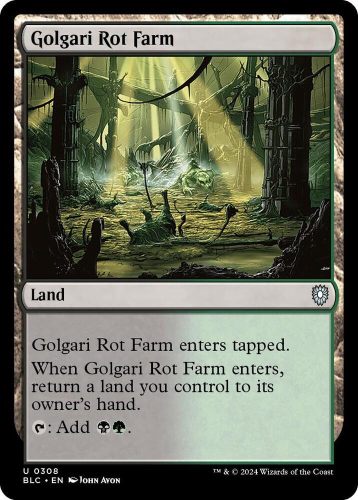 Golgari Rot Farm [Commander: Bloomburrow] 308