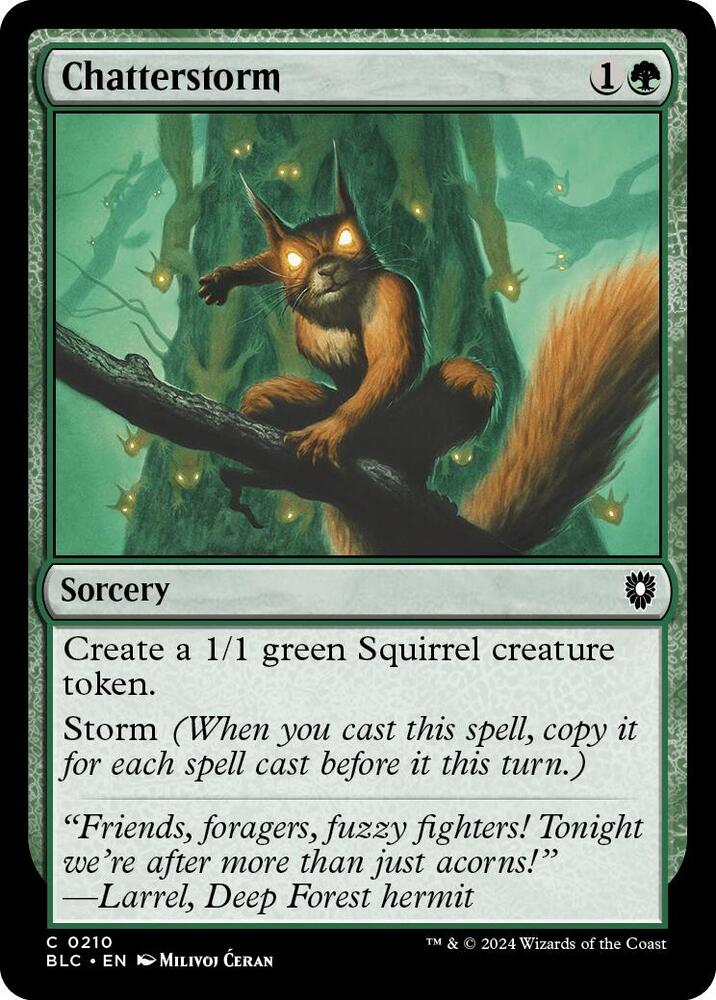 Chatterstorm [Commander: Bloomburrow] 210