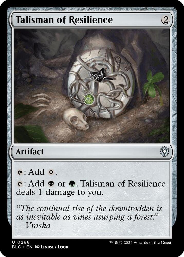 Talisman of Resilience [Commander: Bloomburrow] 288
