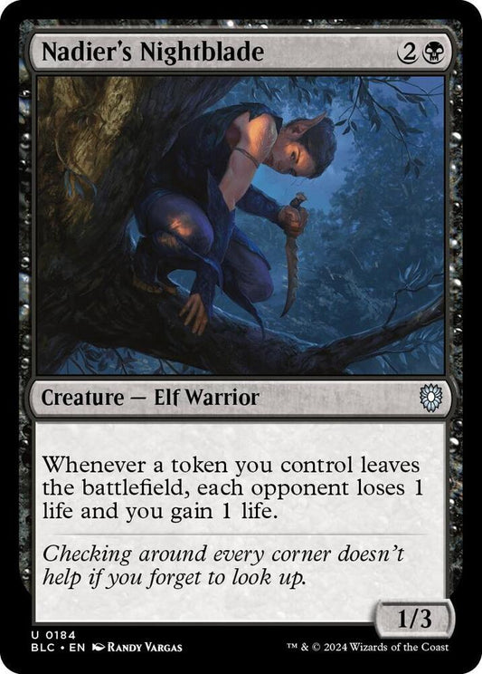 Nadier's Nightblade [Commander: Bloomburrow] 184