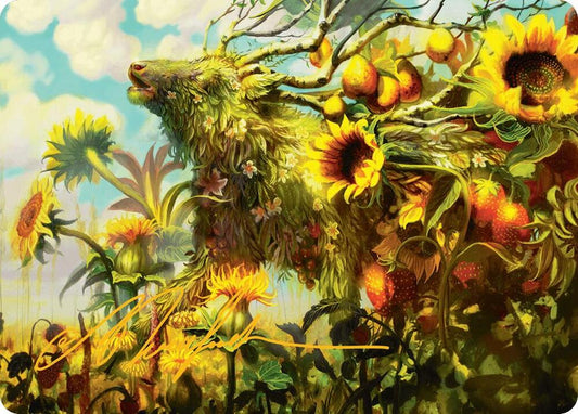Beza, the Bounding Spring Art Card (Gold-Stamped Signature) [Art Series: Bloomburrow] 1
