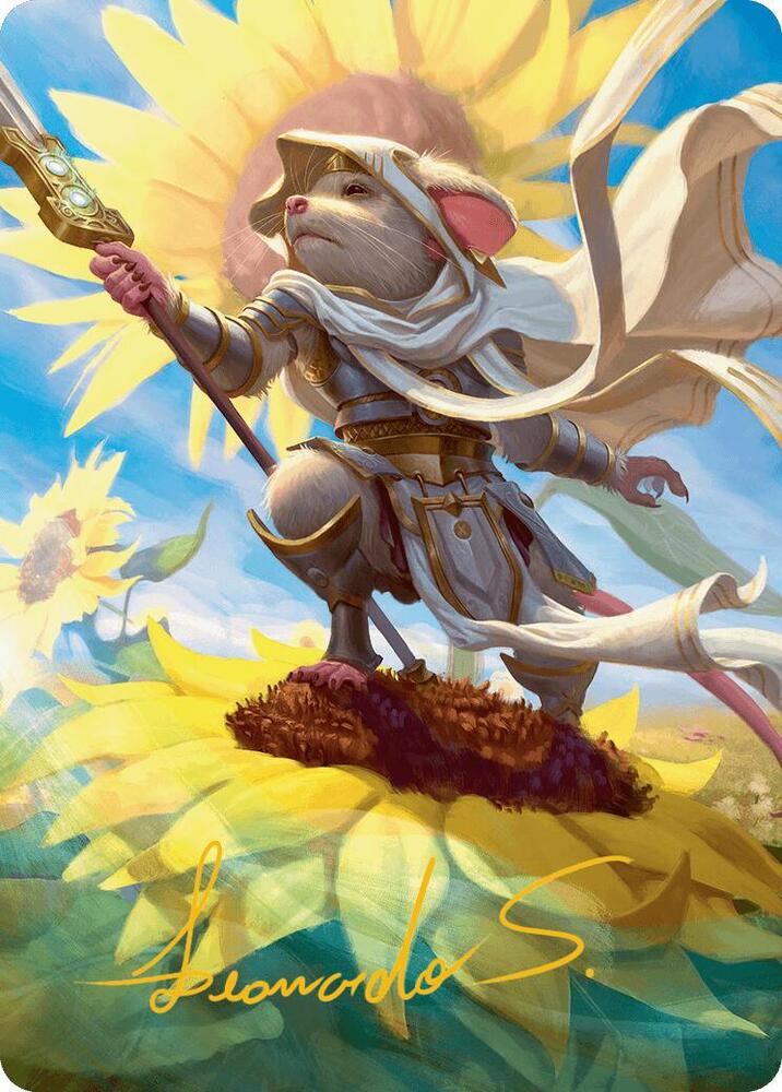 Elspeth, Sun's Champion Art Card (Gold-Stamped Signature) [Art Series: Bloomburrow] 53
