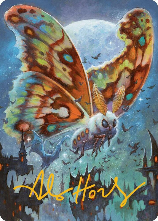 Luminous Broodmoth Art Card (Gold-Stamped Signature) [Art Series: Bloomburrow] 48