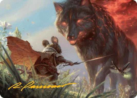 Repel Calamity Art Card (Gold-Stamped Signature) [Art Series: Bloomburrow] 2