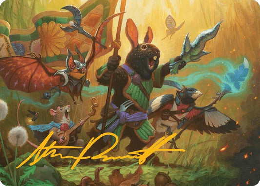 Valley Questcaller Art Card (Gold-Stamped Signature) [Art Series: Bloomburrow] 4