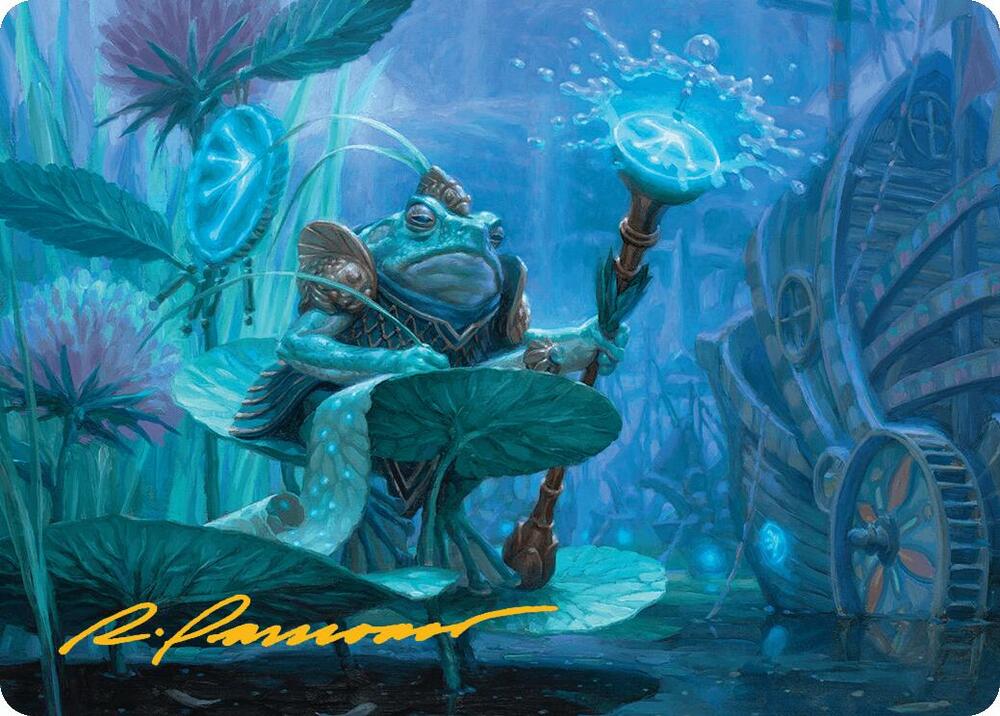 Dour Port-Mage Art Card (Gold-Stamped Signature) [Art Series: Bloomburrow] 5