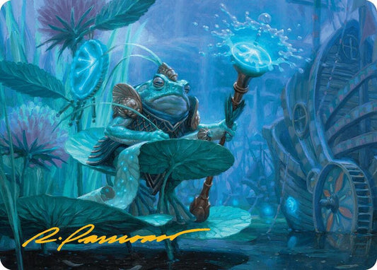 Dour Port-Mage Art Card (Gold-Stamped Signature) [Art Series: Bloomburrow] 5