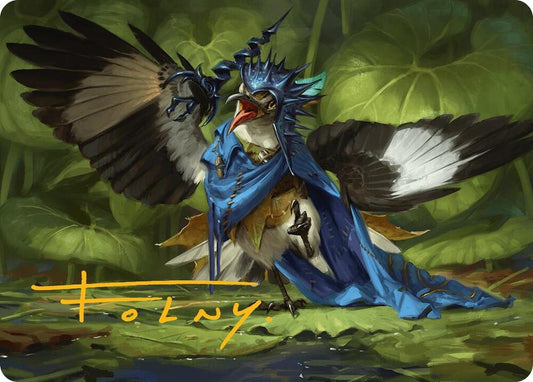 Mockingbird Art Card (Gold-Stamped Signature) [Art Series: Bloomburrow] 9