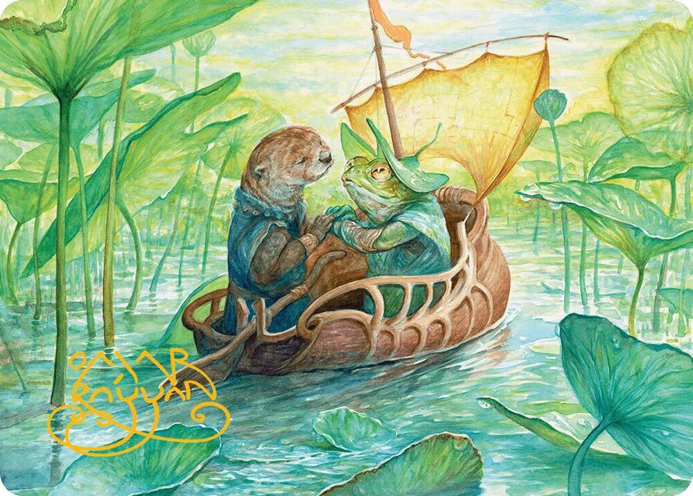 Run Away Together Art Card (Gold-Stamped Signature) [Art Series: Bloomburrow] 11