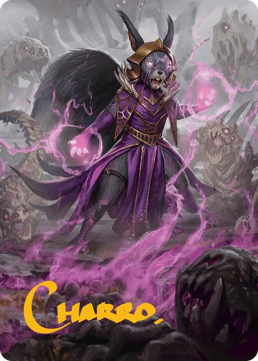 Liliana of the Dark Realms Art Card (Gold-Stamped Signature) [Art Series: Bloomburrow] 51