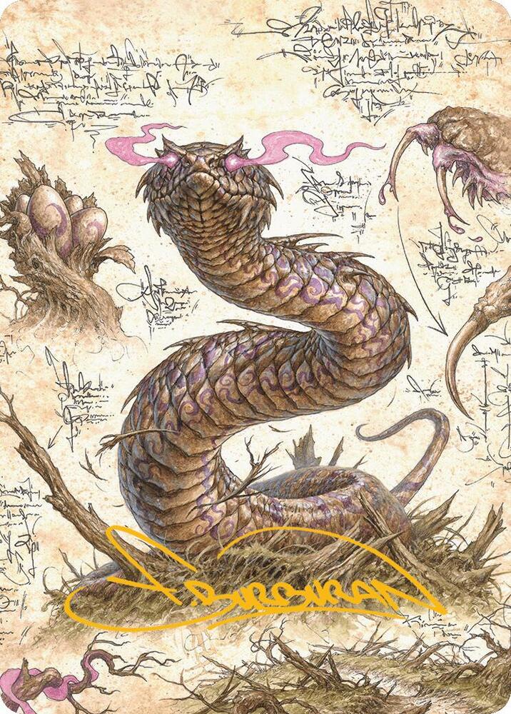 Rottenmouth Viper Art Card (Gold-Stamped Signature) [Art Series: Bloomburrow] 36