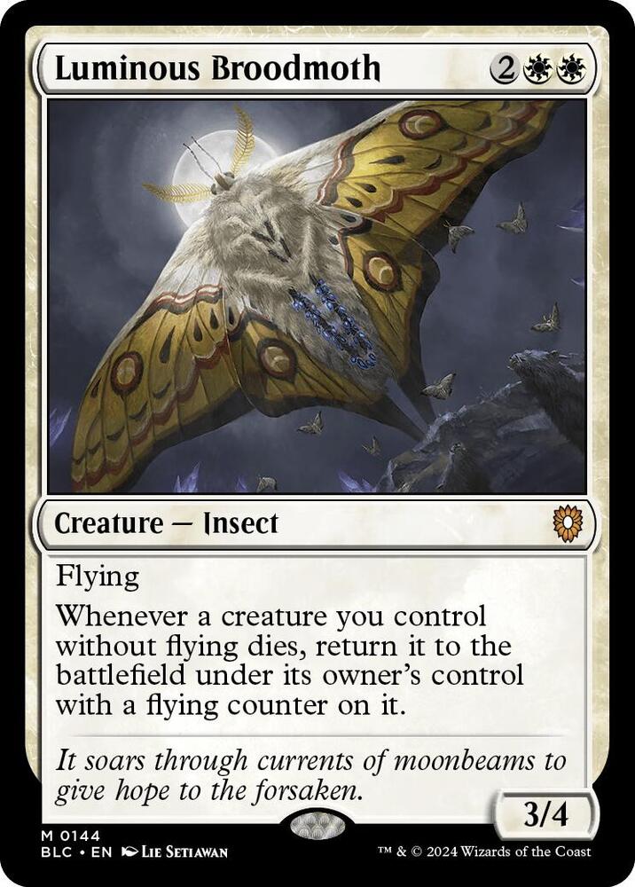 Luminous Broodmoth [Commander: Bloomburrow] 144
