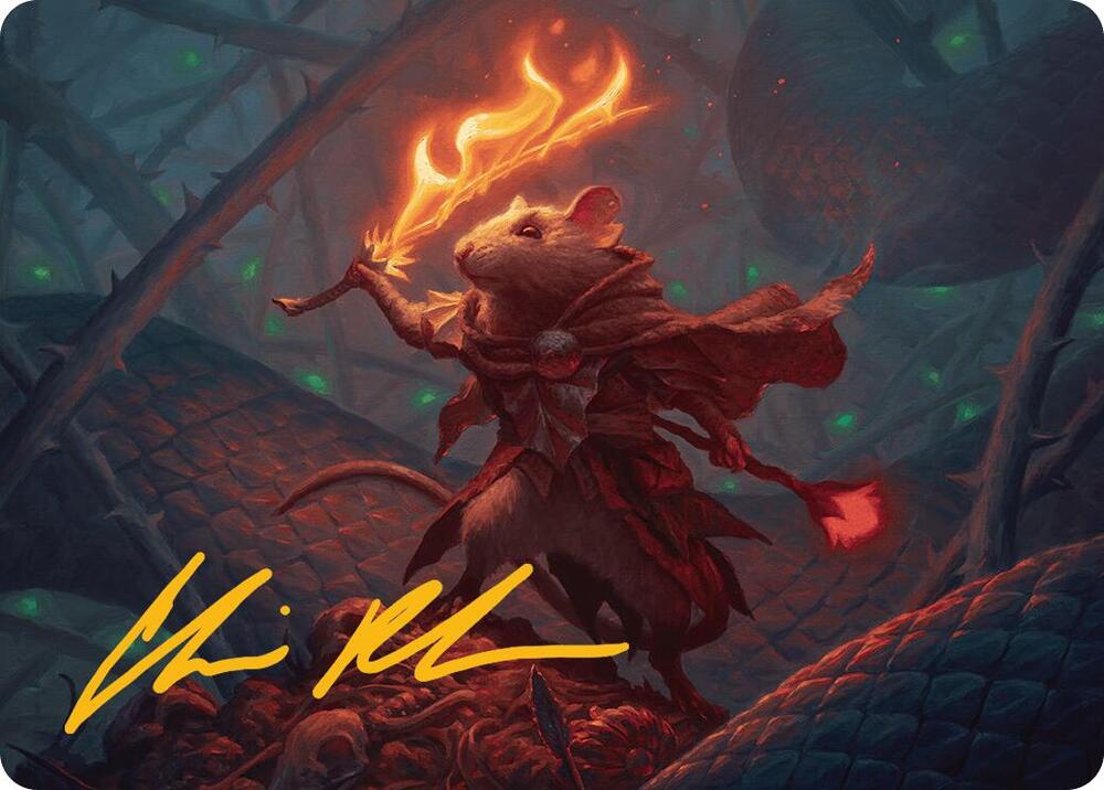 Emberheart Challenger Art Card (Gold-Stamped Signature) [Art Series: Bloomburrow] 19