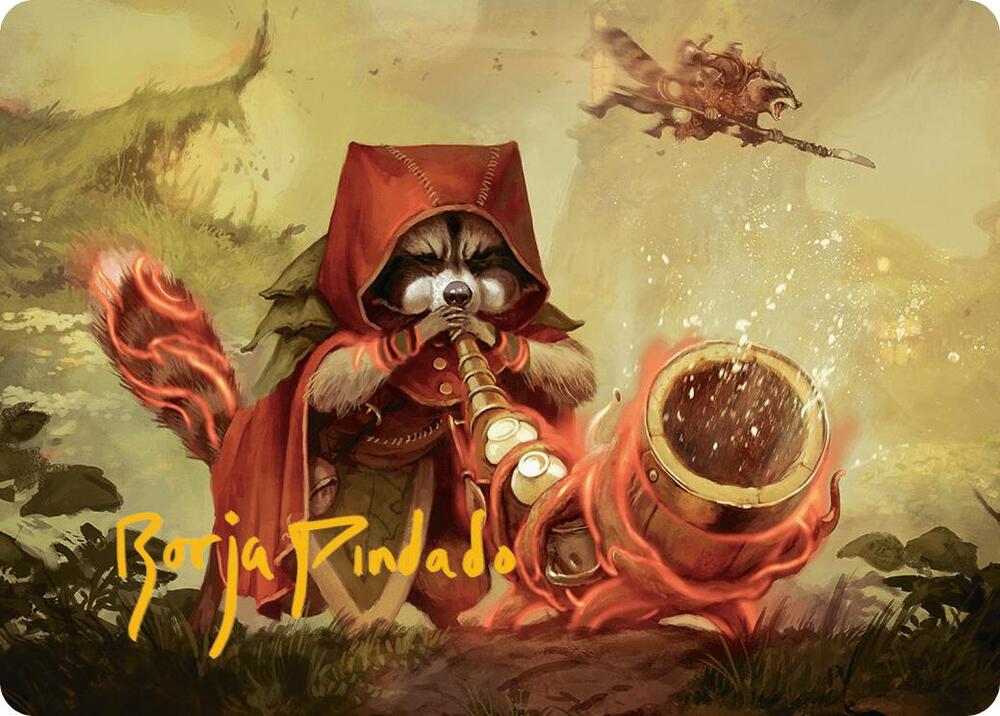 Raccoon Rallier Art Card (Gold-Stamped Signature) [Art Series: Bloomburrow] 20