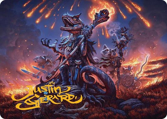 Valley Flamecaller Art Card (Gold-Stamped Signature) [Art Series: Bloomburrow] 21