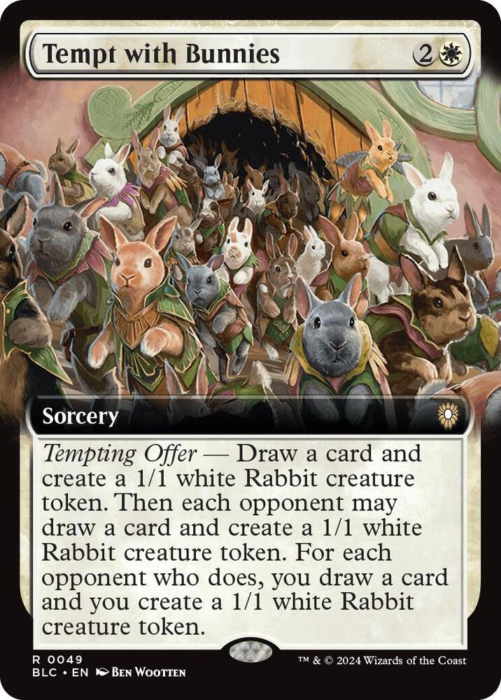 Tempt with Bunnies (Extended Art) [Commander: Bloomburrow] 49