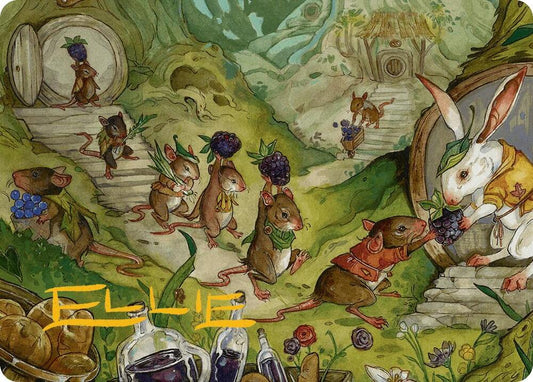 For the Common Good Art Card (43/54) (Gold-Stamped Signature) [Art Series: Bloomburrow] 43