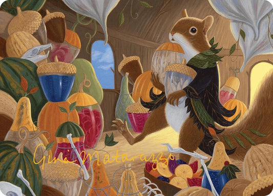 Stocking the Pantry Art Card (Gold-Stamped Signature) [Art Series: Bloomburrow] 24