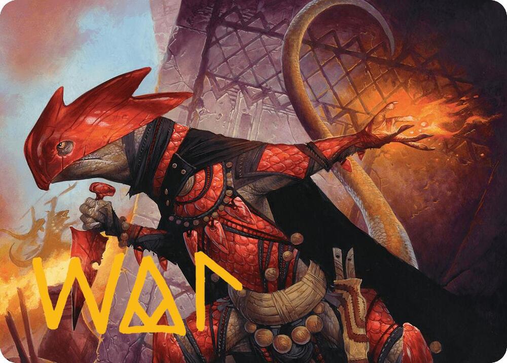 Cindering Cutthroat Art Card (Gold-Stamped Signature) [Art Series: Bloomburrow] 26