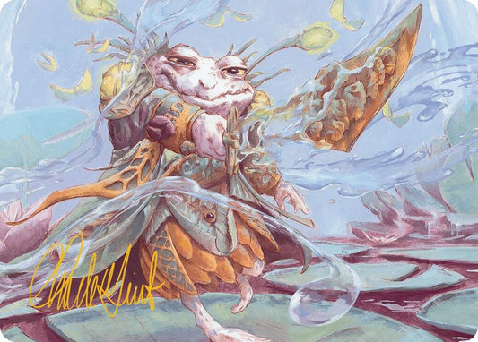 Glarb, Calamity's Augur Art Card (Gold-Stamped Signature) [Art Series: Bloomburrow] 40