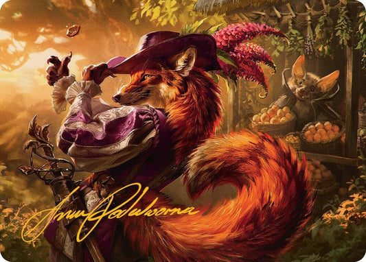 Mr. Foxglove Art Card (Gold-Stamped Signature) [Art Series: Bloomburrow] 31