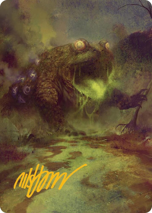 The Gitrog Monster Art Card (Gold-Stamped Signature) [Art Series: Bloomburrow] 52