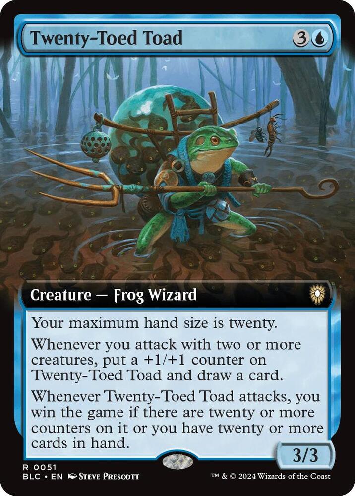 Twenty-Toed Toad (Extended Art) [Commander: Bloomburrow] 51