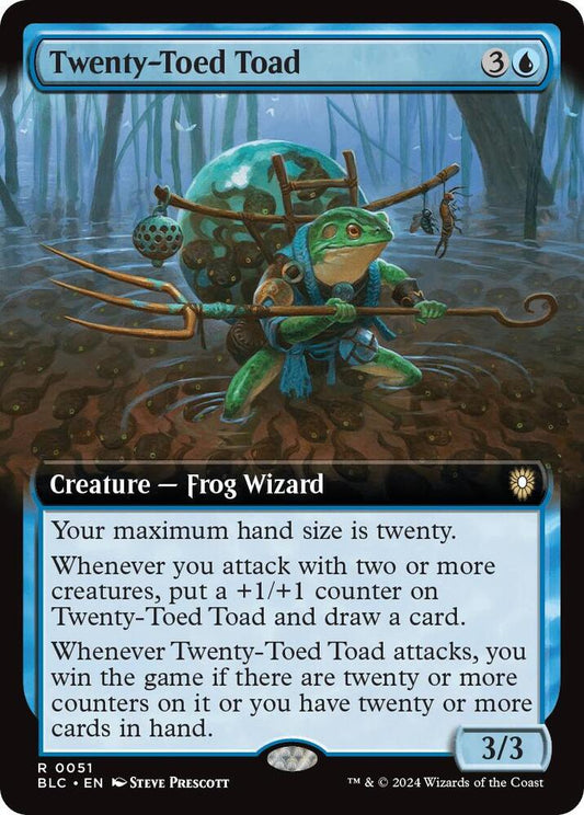 Twenty-Toed Toad (Extended Art) [Commander: Bloomburrow] 51