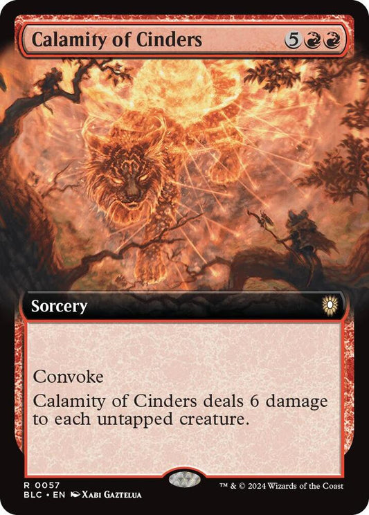 Calamity of Cinders (Extended Art) [Commander: Bloomburrow] 57