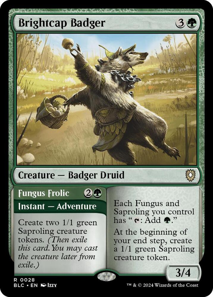 Brightcap Badger [Commander: Bloomburrow] 28