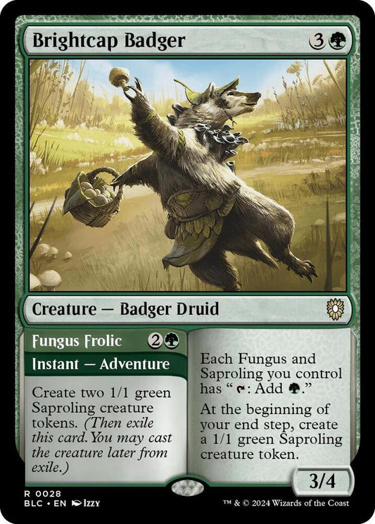 Brightcap Badger [Commander: Bloomburrow] 28
