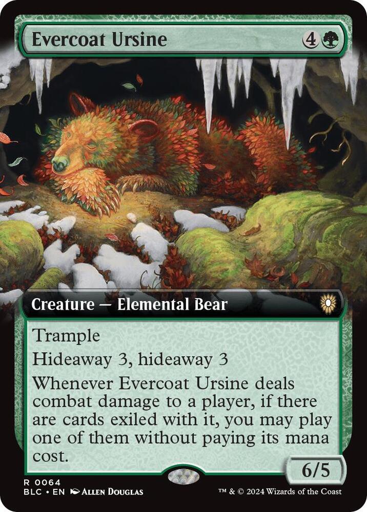 Evercoat Ursine (Extended Art) [Commander: Bloomburrow] 64