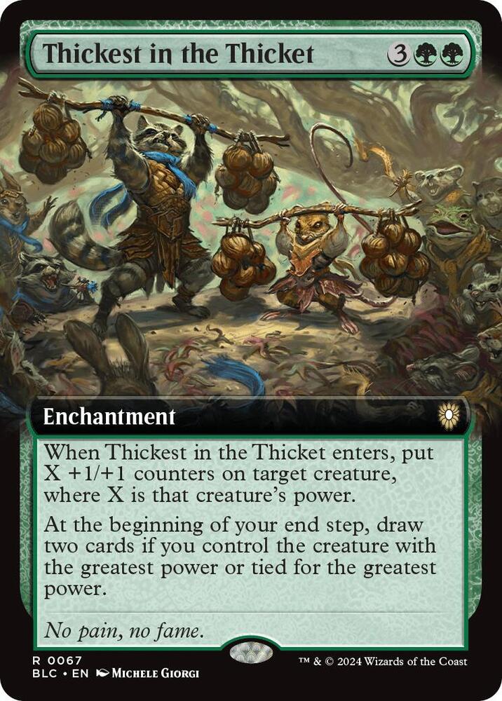 Thickest in the Thicket (Extended Art) [Commander: Bloomburrow] 67