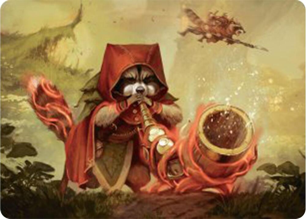 Raccoon Rallier Art Card [Art Series: Bloomburrow] 20