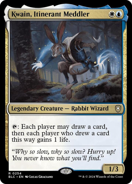 Kwain, Itinerant Meddler [Commander: Bloomburrow] 254