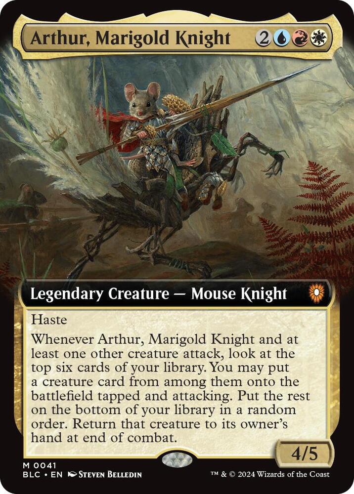 Arthur, Marigold Knight (Extended Art) [Commander: Bloomburrow] 41