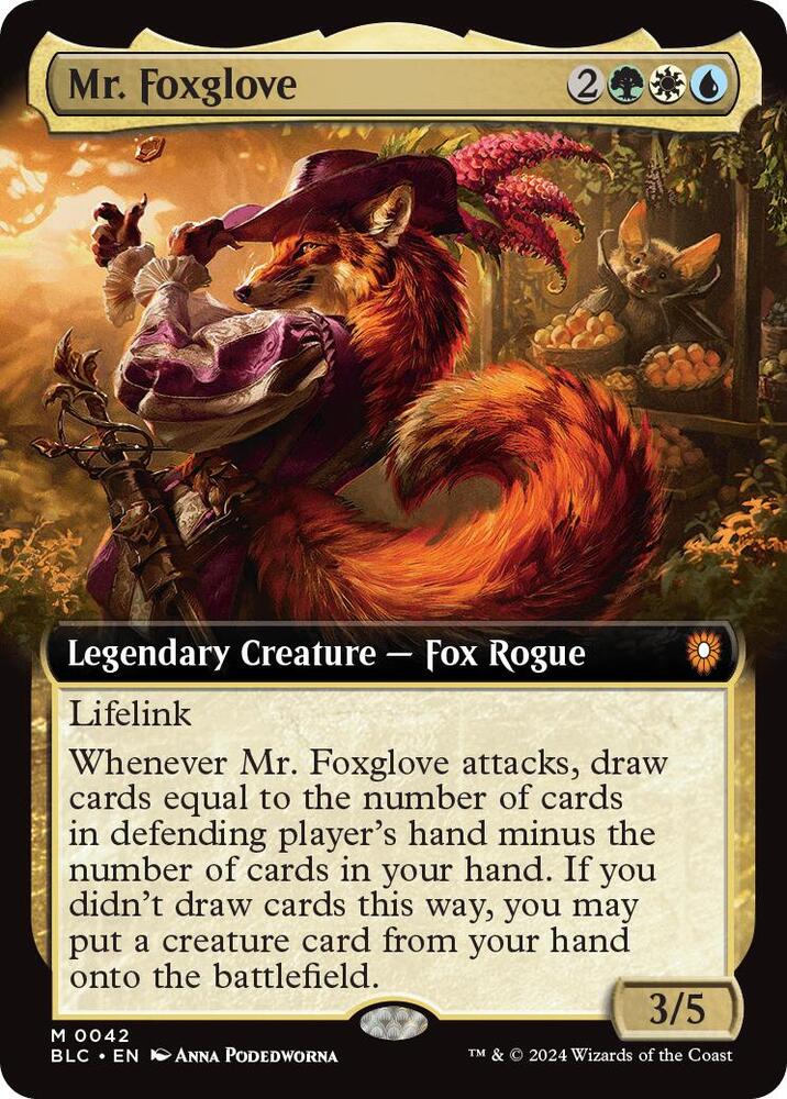 Mr. Foxglove (Extended Art) [Commander: Bloomburrow] 42