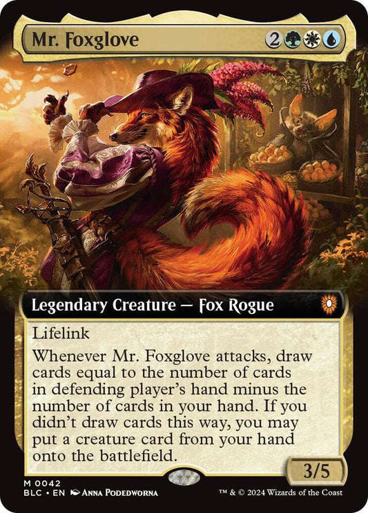 Mr. Foxglove (Extended Art) [Commander: Bloomburrow] 42