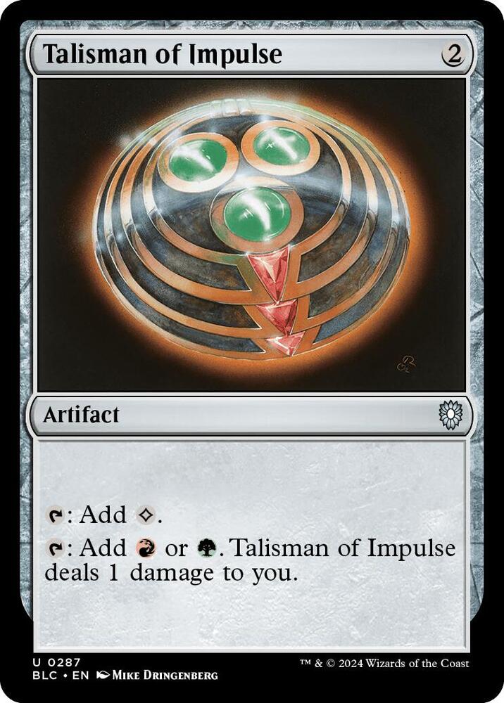 Talisman of Impulse [Commander: Bloomburrow] 287