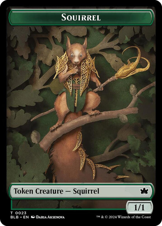 Squirrel // Treasure Double-Sided Token [Bloomburrow] 23 // 29