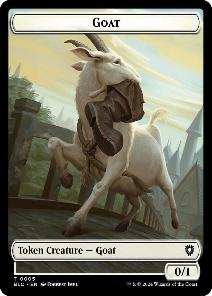 Goat // Wolf (0032) Double-Sided Token [Commander: Bloomburrow] 5 // 32