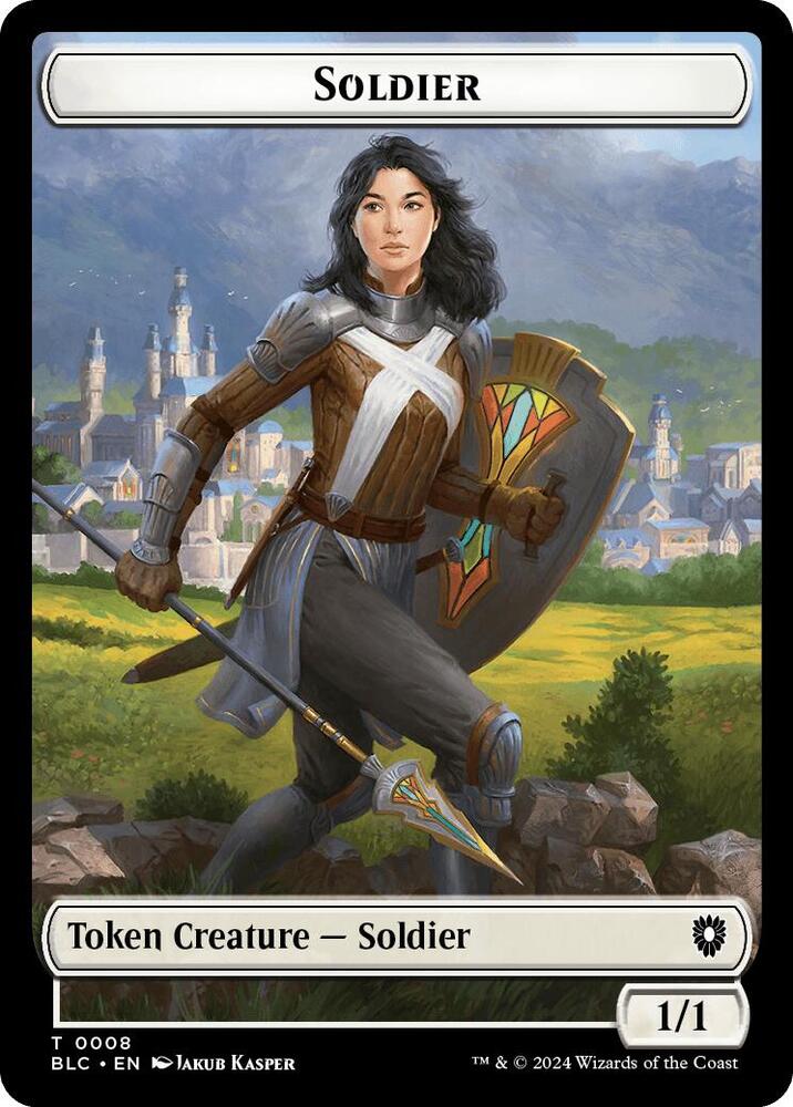 Soldier // Citizen Double-Sided Token [Commander: Bloomburrow] 8 // 33