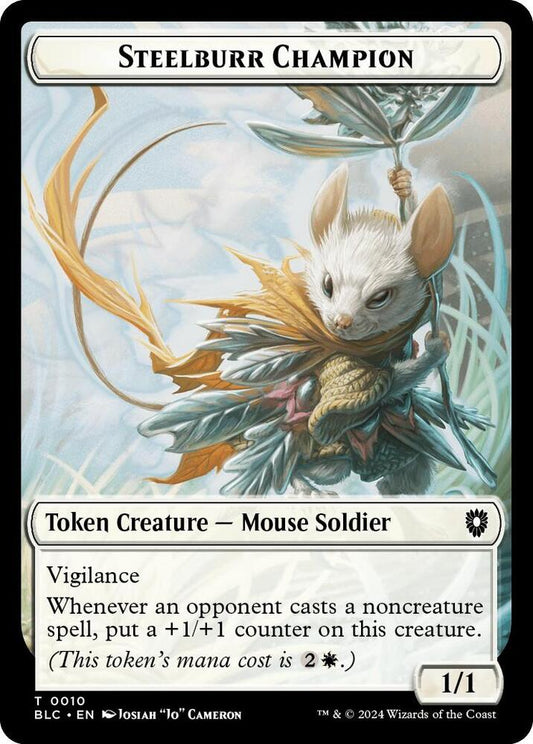 Steelburr Champion // Squid Double-Sided Token [Commander: Bloomburrow] 10 // 17