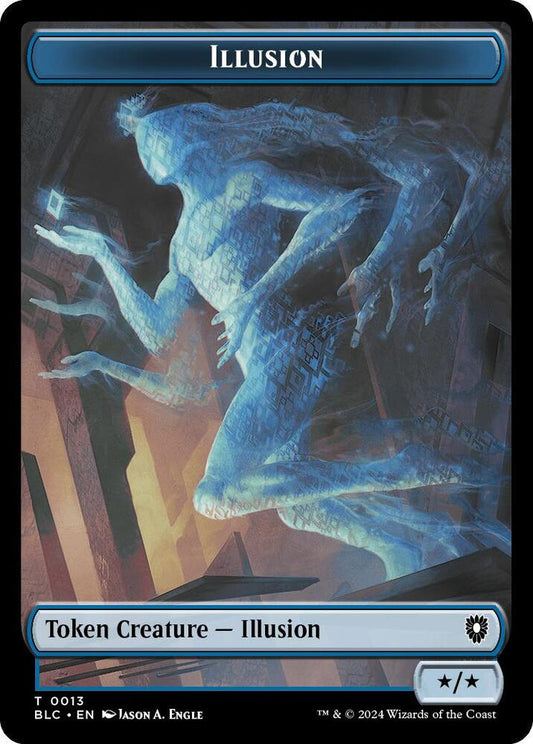 Illusion // Goblin Double-Sided Token [Commander: Bloomburrow] 13 // 21