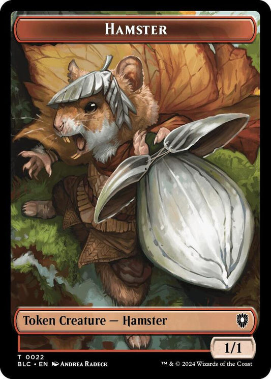 Hamster // Beast (0024) Double-Sided Token [Commander: Bloomburrow] 22 // 24