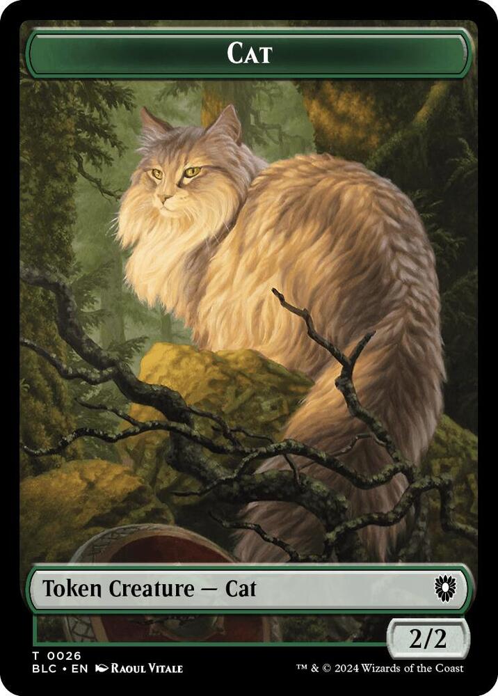 Cat // Beast (0025) Double-Sided Token [Commander: Bloomburrow] 26 // 25
