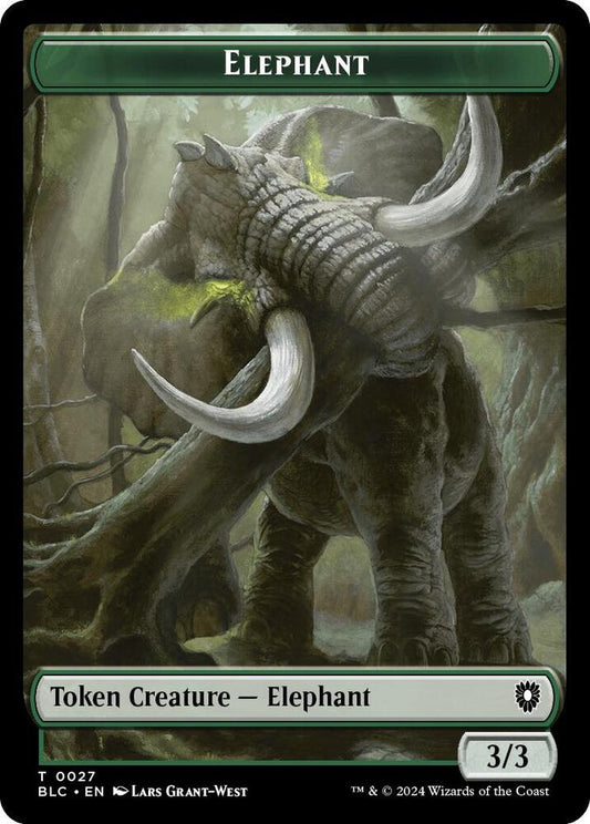Elephant // Squid Double-Sided Token [Commander: Bloomburrow] 27 // 17