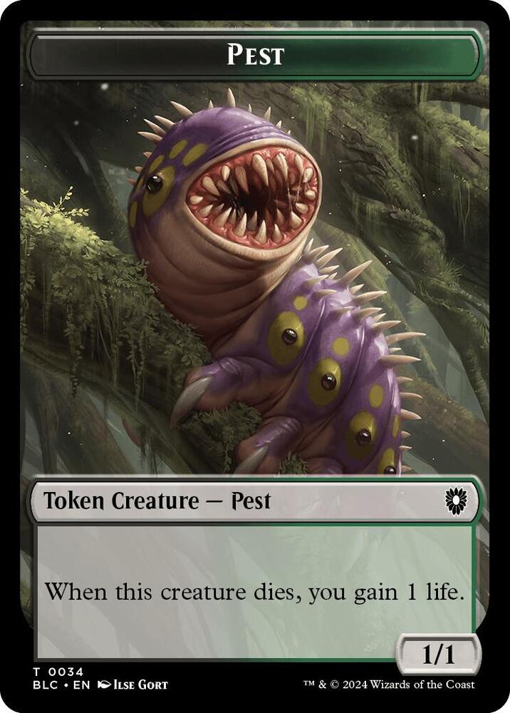 Pest // Shapeshifter Double-Sided Token [Commander: Bloomburrow] 34 // 15