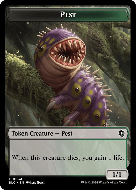 Pest // Shapeshifter Double-Sided Token [Commander: Bloomburrow] 34 // 15