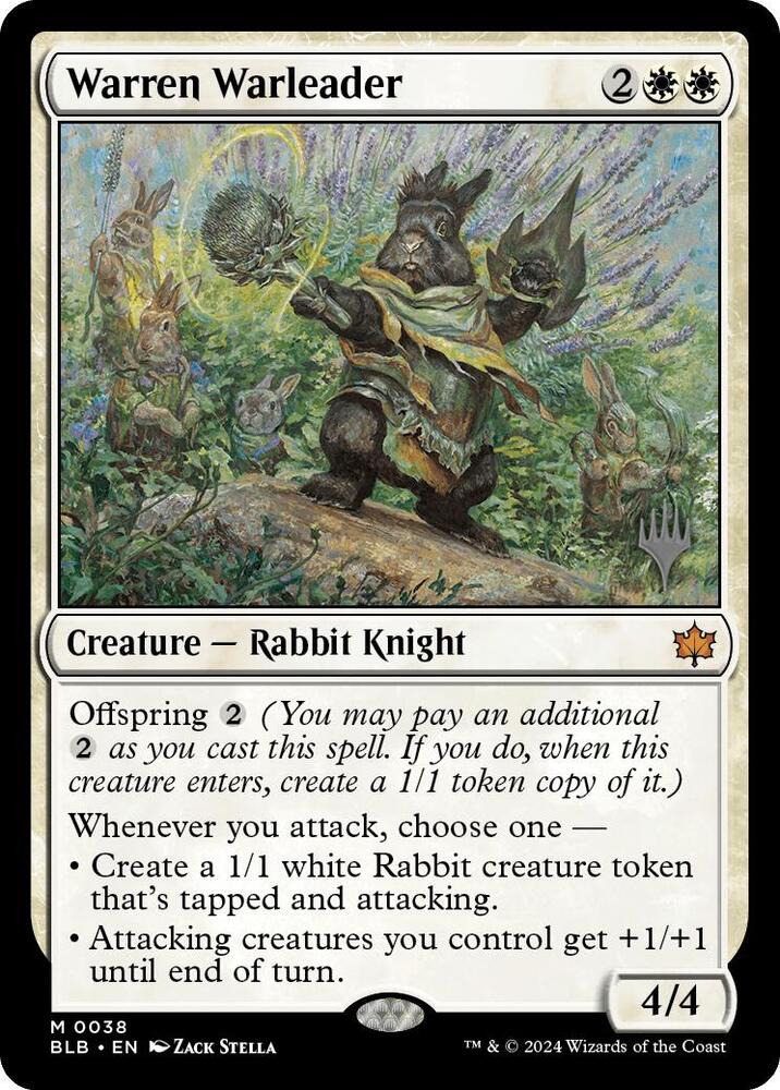Warren Warleader [Promo Pack: Bloomburrow] 38